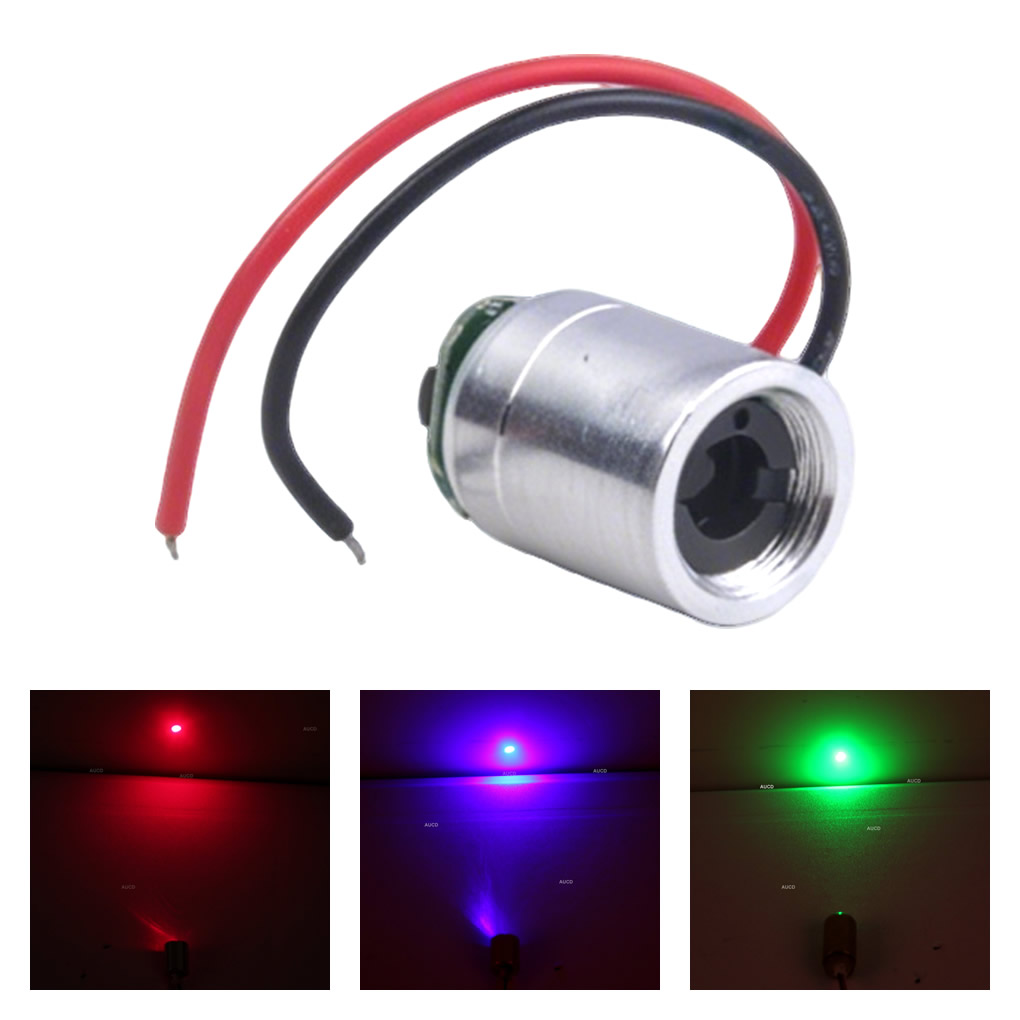 Industrial Laser Alignment Tool - Φ12x15mm DC 5V Red-100mW Green-50mW Blue-100mW