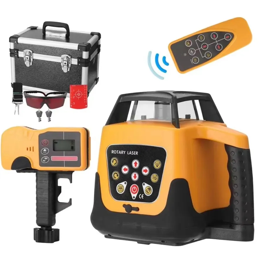 Industrial Laser Alignment Tool - Automatic Rotary Laser Level 500m Red