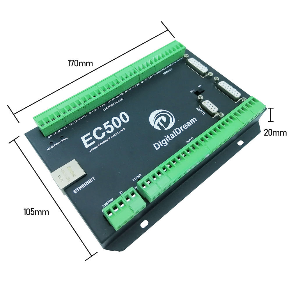 Breakout Board Mach3 - Mach3 Ethernet CNC Controller EC500 3/4/5/6