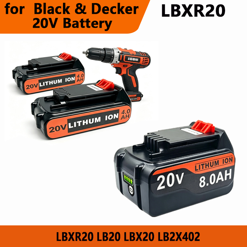 for 3/4/6/8Ah Long Runtime BL2 - Black+Decker Tool 20V Max recension och pris
