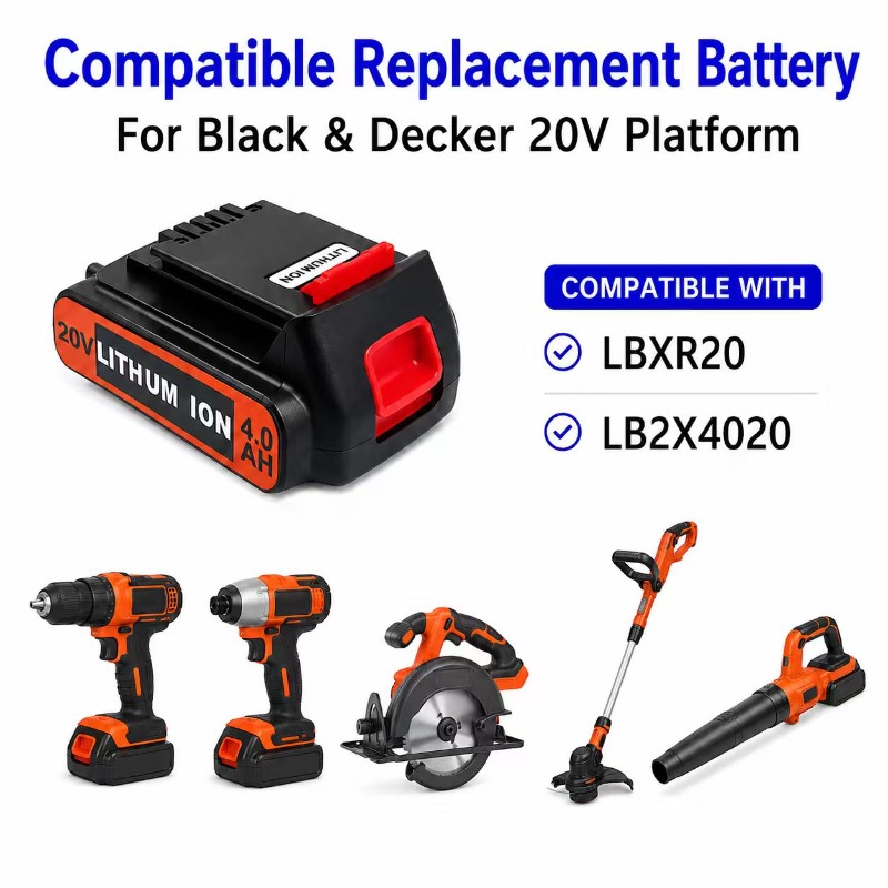 for 3/4/6/8Ah Long Runtime BL2 - Black+Decker Tool 20V Max recension och pris