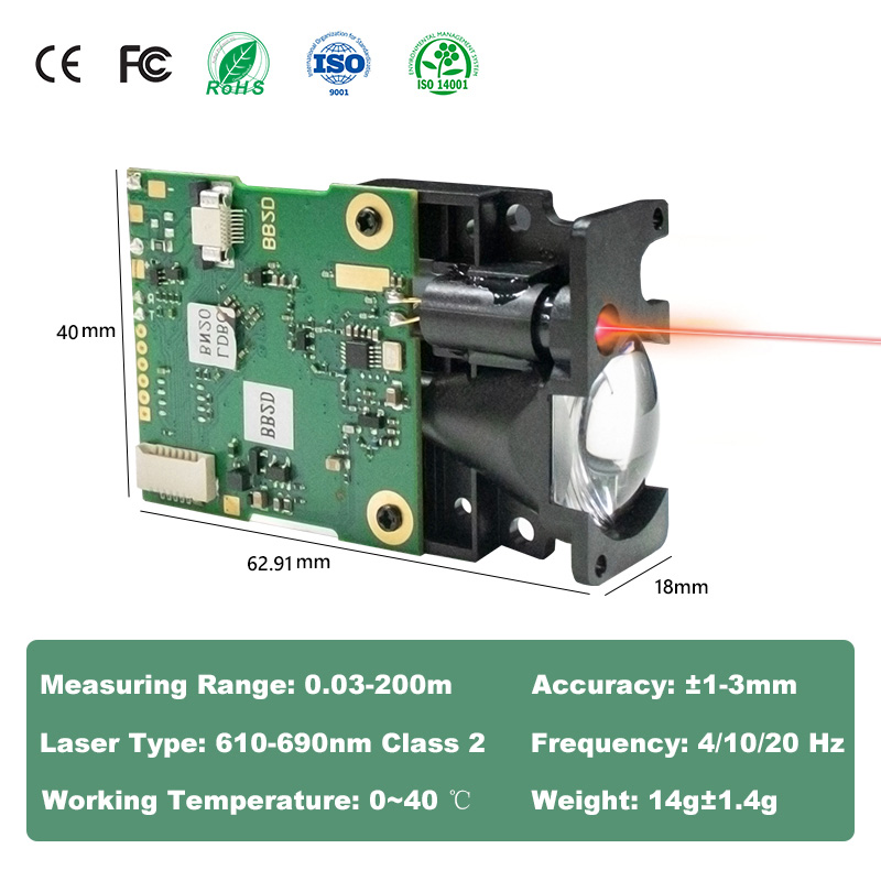 LDJ Laser Distance Sensor 200m - Industrial Laser Rangefinder recension och pris