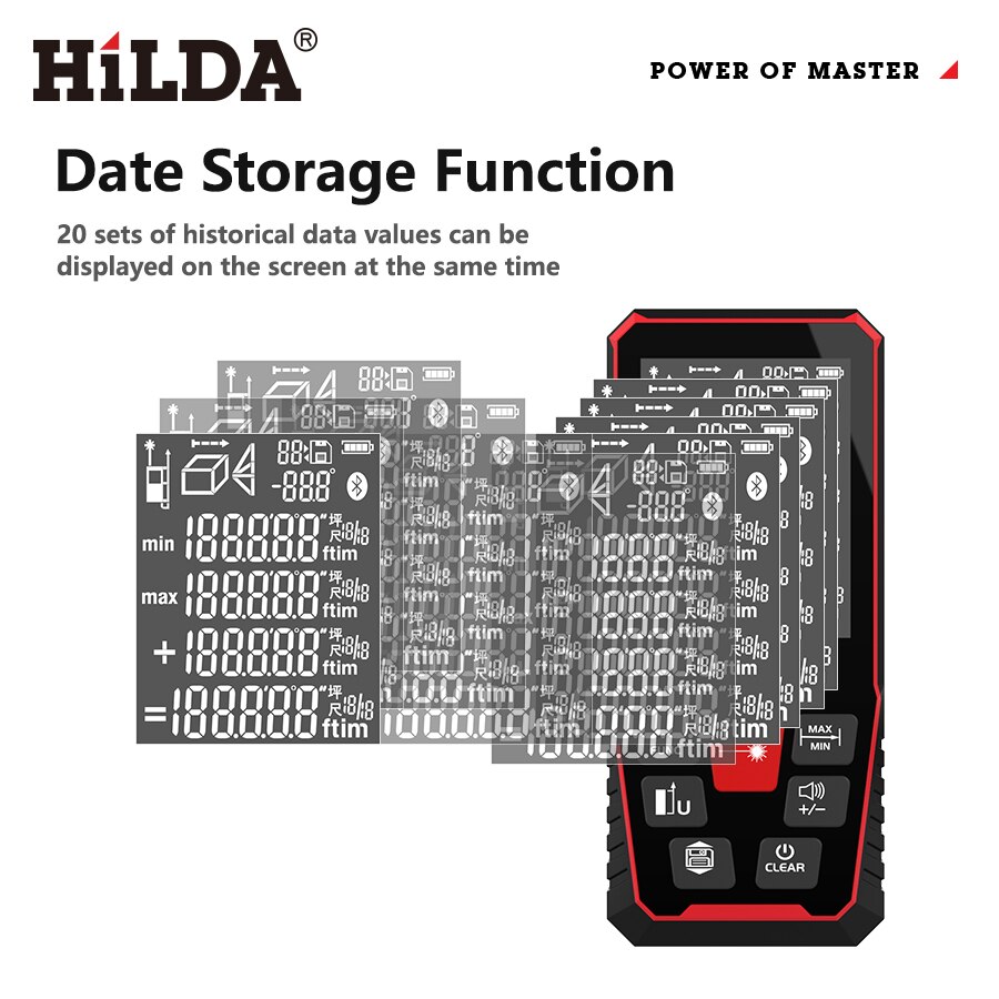 HILDA Laser Distance 50M/100M/ - Industrial Laser Rangefinder recension och pris
