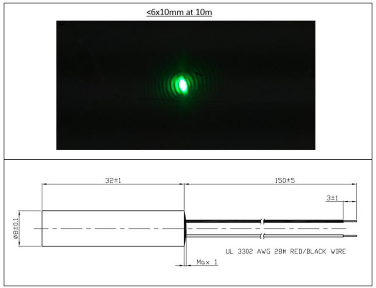 D8x32mm Low Operating Temperat - Industrial Laser Operator recension och pris