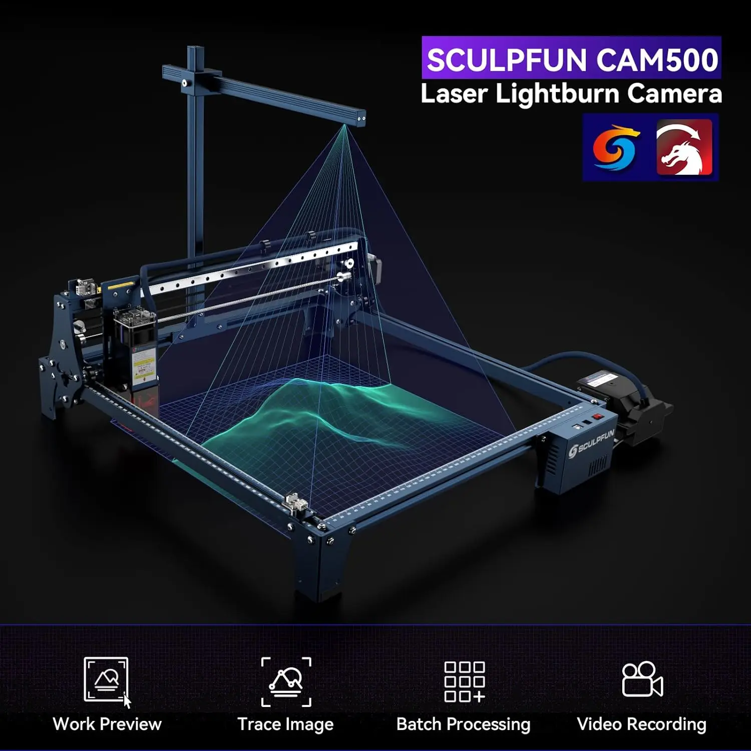 SCULPFUN CAM500 Lightburn Came - Industrial Laser Engraver recension och pris