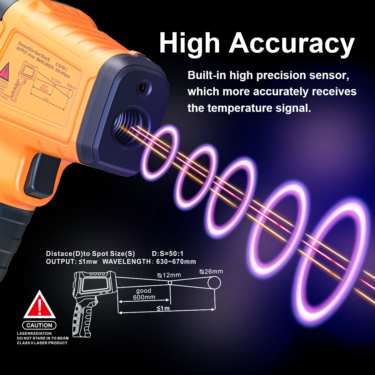 DT1000 DT1600 Infrared Thermom - Industrial Infrared Laser recension och pris