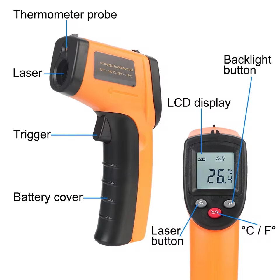 New T600 T600A Digital Infrare - Industrial Infrared Laser recension och pris