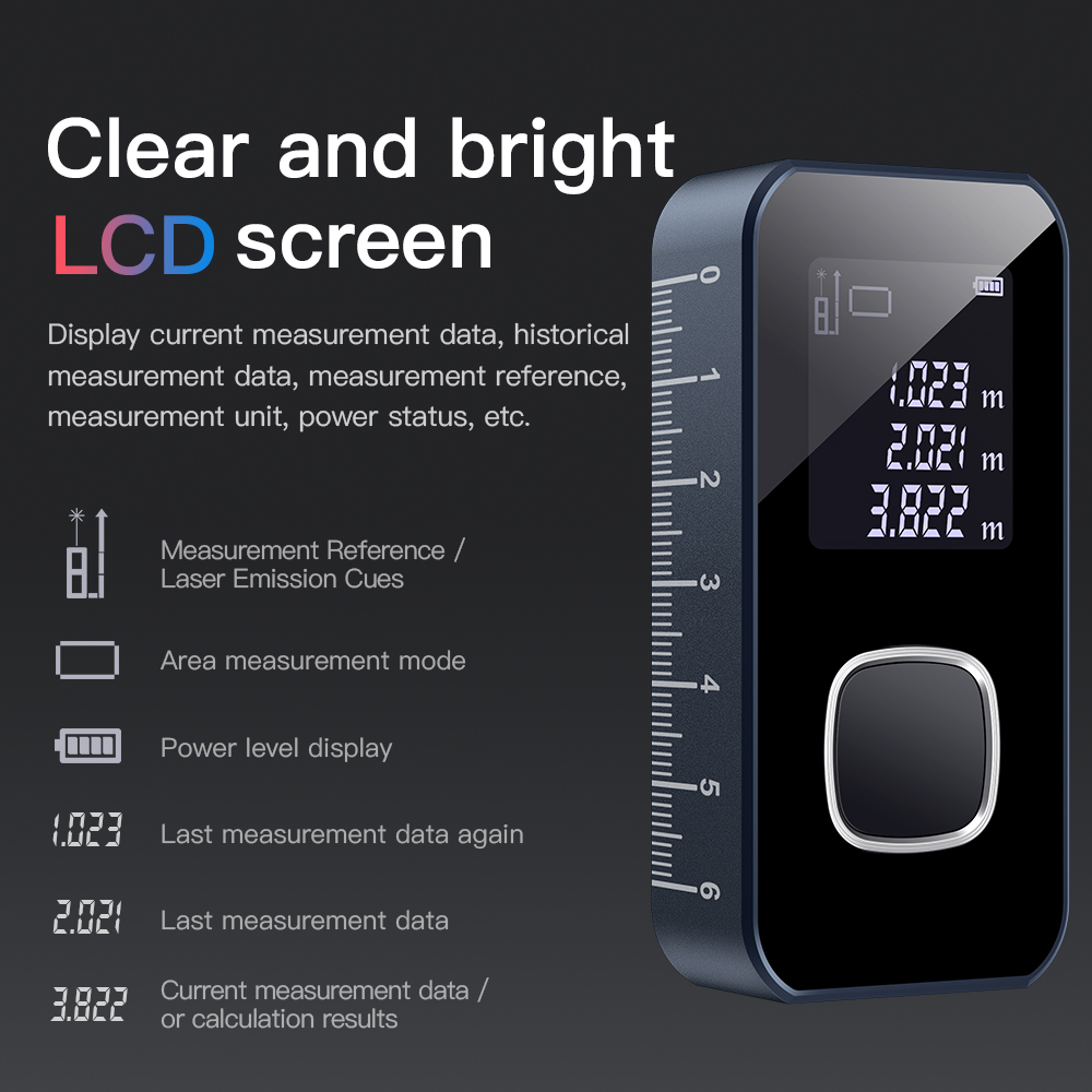Laser Distance Meter 60M Smart - Industrial Laser Rangefinder recension och pris