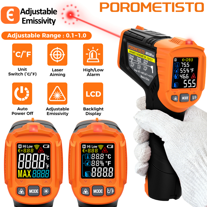 -50~380C Infrared Thermometer  - Industrial Infrared Laser recension och pris