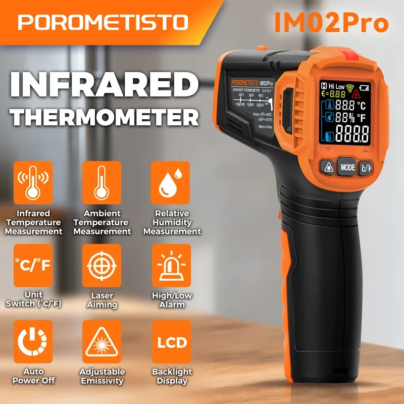 -50~380C Infrared Thermometer  - Industrial Infrared Laser recension och pris